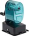 X-Acto 2012687-BLU Bulldog Vacuum Wall Mount Manual Pencil Sharpener, Blue, See-through Receptacle, Affix to Any Nonporous Surface, X-ACTO Hardened Helical Cutter