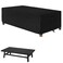 WOMACO Heavy Duty 48 inch Patio Coffee Table Cover, Waterproof Outdoor Coffee Furniture Cover (Black, Coffee Table - 47" x 26" x 13.7")