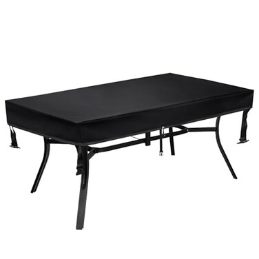 Outdoor Patio Table Cover Rectangle, Waterproof Outdoor Patio Furniture Cover for Tables 80x40x6 Inch