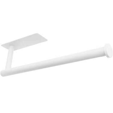 Gewtur White Paper Towel Holder, Self Adhesive Paper Towel Roll Holder Under Cabinet, Stainless Steel Wall Mount Towel Paper Holder for Kitchen, Bathroom, RV