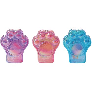 3 Pcs Cute Pencil Sharpener Cat Paw Pencil Sharpener Small Manual Pencil Sharpener Kawaii Plastic Sharpener School Office Supplies Pencil Sharpener for Girls Women (3Pcs Cat Paw)