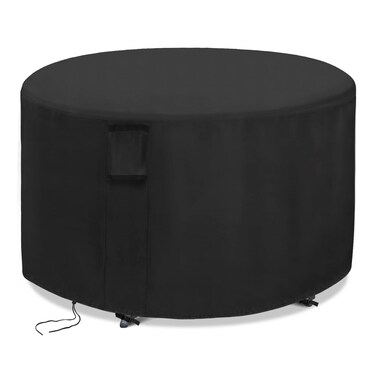 Jungda Patio Furniture Covers Round,48 Inch Outdoor Round Table Cover Waterproof,Round Patio Furniture Cover for All Weather Resistant - 48 x 28 Inch