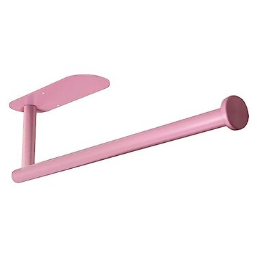 YeeBeny Pink Paper Towel Holder Kitchen Roll Holder, Paper Towel Holder - Self Adhesive or Drilling, Under Cabinet Pink Paper Towel Rack, Wall Mounted Paper Towel(Pink)