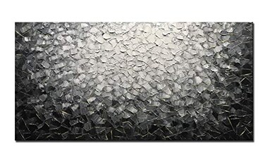 Diathou Art Hand-Painted Modern Abstract Texture Art Oil Painting Living Room Bedroom Corridor Wall Decorative Art 40x28 Inches