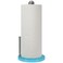 Blue Donuts Paper Towel Holder Countertop with Weighted Base - Easy One-Handed Tear Paper Towel Holder, Modern Paper Towel Holder, Turquoise Paper Towel Dispenser Countertop