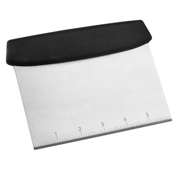 Dough Cutter, 6.6 Inch Stainless Steel Dough Scraper with Scale for Cutting of Pizza, Cake and Dough (1)