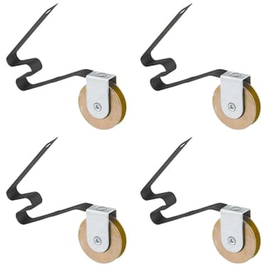 4 Pack Sliding Screen Door Tension Spring Fits for M-Shaped Rollers, Replaces B 512, B 513, and B 746 Used on Both Top and Bottom, 1" Concaved Steel Ball Bearing