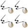 4 Pack Sliding Screen Door Tension Spring Fits for M-Shaped Rollers, Replaces B 512, B 513, and B 746 Used on Both Top and Bottom, 1" Concaved Steel Ball Bearing