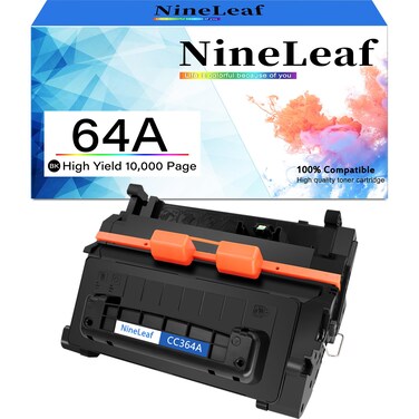 NineLeaf CC364A Compatible Toner Cartridge Replacement for HP 64A Toner Cartridge to use for P4014 P4014dn P4014n P4015 P4015dn P4015n P4015tn P4015x P4515 P4515n P4515tn(Black,1 Pack)