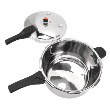 ciciglow Stainless Steel Pressure Cooker, Fast Cooking Pot with Safety Valve, Multifunctional Design, Intelligent, Universal for Induction Cooktops and Stoves, Comfortable (4L)