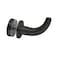 CRL DRH1MBL Matte Black Designer Robe Hook
