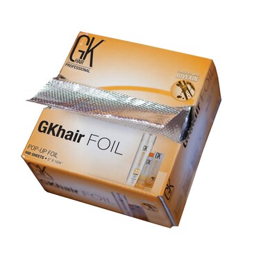 GK Hair Pop-up Foil with Box of 500 Sheets for Hairs Coloring &ndash; Premium Silver Aluminum Foil for Hair Highlighting, Coloring, and Dyeing