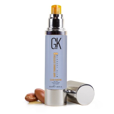 GK HAIR Global Keratin Leave in Cashmere Hair Smoothing and Styling Cream (1.69 Fl Oz/50ml) Argan Oil for Anti-Frizz Sleek Shine and Hydrates Dry Damaged and Unmanageable Hair Repair