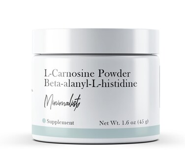 Minimalist L-Carnosine Powder (1.6 oz) No Additives or Fillers, Dietary Supplement, Beta-alanyl-L-histidine