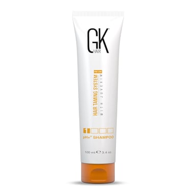 GK HAIR Global Keratin pH+ Pre-Treatment Clarifying Shampoo (3.4 Fl Oz/100ml) For Preps Hair Deep Cleansing,Removes Impurities -With Aloe Vera, Vitamins &amp; Natural Oils All Hair Types Men and Women