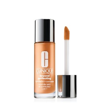 Clinique Beyond Perfecting Liquid Lightweight Full Coverage Foundation + Concealer For Dry Combination to Oily Skin Types, Ginger, 1 Fl Oz