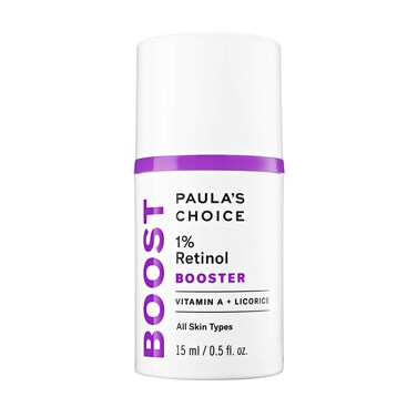 Paula's Choice BOOST 1% Retinol Booster, Vitamin A &amp; Licorice Serum for Fine Lines &amp; Wrinkles, 0.5 Ounce