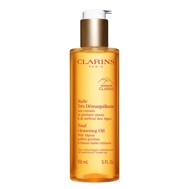 Clarins Total Cleansing Oil   Removes Long-Wearing, Heavy and Waterproof Makeup and Pollutants   Preserves Skin's Microbiota   Easy Rinse   Safe For Use On Face, Eyes and Lips   Dermatologist Tested