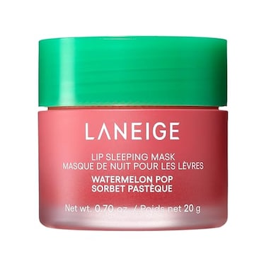 LANEIGE Lip Sleeping Mask Watermelon Pop: Nourish, Hydrate, Vitamin C, Murumuru &amp; Shea Butter, Antioxidants, Flaky, Dry Lips