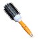 Global Keratin GK HAIR Professional Thermal Extra Orange Round Brush 53mm for Blow Drying - Ceramic Ion Brush for Heat Styling and Adds Volume - Use Boar Brush for Straightening Curling and Shine