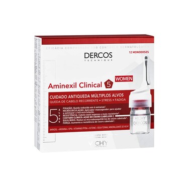 Vichy Dercos Aminexil Clinical 5 Anti-Hair Loss Women 12 monodoses