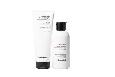 Minimalist Maleic Bond Repair Complex Shampoo &amp; Conditioner Combo (Hair Shampoo &amp; Mask)   Hair Care Kit   For Damaged, Dull and Dry Hair   For Women &amp; Men