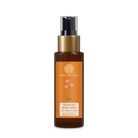 Forest Essentials Body Mist Lime Saffron Oudh   Long Lasting &amp; Intense Body Mist for Women &amp; Men