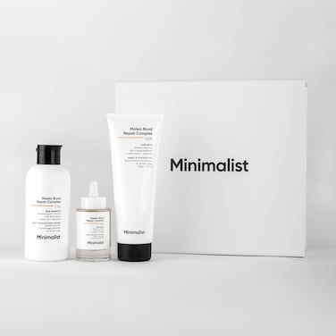 Minimalist Maleic Bond Repair Hair Care Gift Set   Hair Serum, Shampoo, Mask Trio