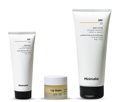 Minimalist Sun Protection Body Care Kit