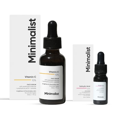 Minimalist 10% Vitamin C Serum (30 ml) and 2% Salicylic Acid Serum (10 ml) Combo