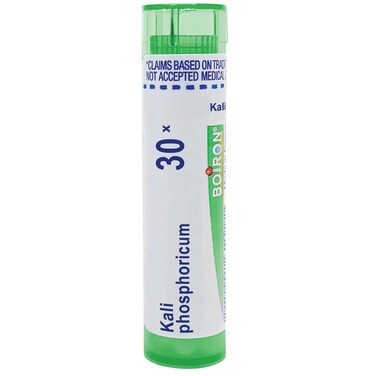 Boiron Kali Phosphoricum 30X Md 80 Pellets for tension headaches associated with intellectual fatigue