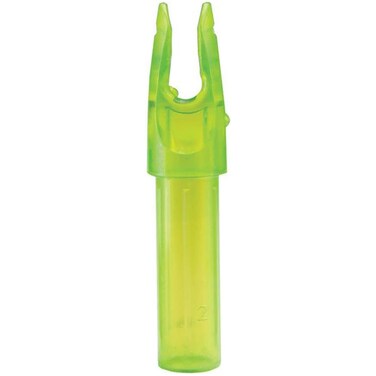 Carbon Express 50259 TCX Nock, Size .203 (Fits PileDrive Pass Thru Extreme 250 &amp; 350), 12-Pack, Clear Green