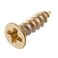 #3 x 5/16" Brass Flat Countersunk Head Phillips Drive Wood Screws   Pack of 25   Self Tapping Screws for Wood Antique or Modern Furniture   FH9-SB
