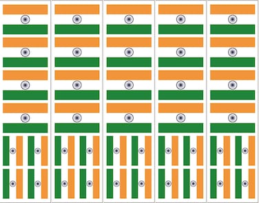40 Tattoos: Indian Flag, India Party Favors