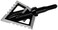 Magnus 4 Blade Hornet Ser-Razor Broadhead (3-Pack), Black, 125-Grain