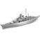 Piececool 3D Puzzles for Adults Metal Watercraft Model Kits, Bismarck Battleship 3D Model DIY Kits for Teenagers Students Stress Relief Toys, Great Birthday Gift -207 Pcs