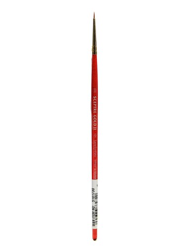Winsor &amp; Newton Sceptre Gold II Series 101 Short Handle Brush-Round #000