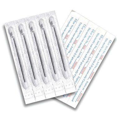 BodyJ4You 10PC Piercing Needles Surgical Steel 14G 18G Ear Nose Belly Tongue Nipple Eyebrow Labret