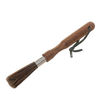 Redecker Natural Pig Bristle Espresso Maker Brush with Oiled Thermowood Handle, 8-1/8-Inches