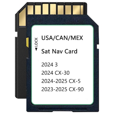 Navigation SD Card Latest Version GPS Maps Compatible with 2024 CX-30/3, 2024-2025 CX-5, 2023-2025 CX-90, USA/CAN/MEX Maps