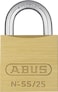 ABUS 55/25 Solid Brass Padlock Keyed Different - Hardened Steel Shackle