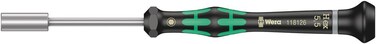 Wera 05118126001 Kraftform Micro 2069 Nutspinner Electronics Precision Screwdriver, 5.5mm Head, 60mm Blade Length