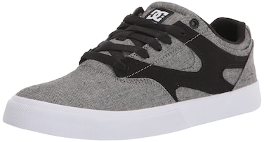 DC Men's Kalis Vulc Low Shoe Skate, Battleship/Black, 6.5