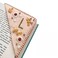 MOTEERLLU Personalized Hand Embroidered Corner Bookmark,Felt Triangle Page Stitched Handmade Bookmark,Unique Cute Flower Letter Embroidery Bookmarks Accessories for Book Lovers