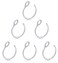 Earmark Faux Nose Ring Hoop, 20G Faux Piercing Jewelry 8mm Silver Fake Nose Ring Hoop for Faux Lip Septum Nose Ring Set