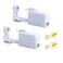 2 Pack Self Ear Piercing Gun Earring Disposable Piercing Kit No Pain Easy Use Ear Piercing Gun Kit Tool with Stud (Wihte Gold)