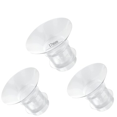 Flange Insert 3PC 17mm for Momcozy S12 pro/S9 pro/S9/S10/S12/Medela/Tsrete/Spectra/Bellababy etc 24mm Wearable Breast Pump, Reduce 24mm Tunnel Down to Other Correct Size