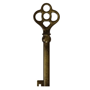 NATIKON KY-3 Hollow Barrel Antique Brass Replacement Skeleton Key for Dresser Drawers, Curio Cabinets and Other Antique Furnitures - Check bit and barrel dimensions before purchasing