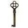NATIKON KY-3 Hollow Barrel Antique Brass Replacement Skeleton Key for Dresser Drawers, Curio Cabinets and Other Antique Furnitures - Check bit and barrel dimensions before purchasing