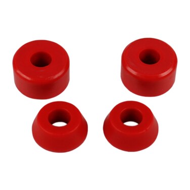 Skateboard Longboard Truck Replacement Bushings 4-Pack (for 2 Trucks) - Many Colors and Durometers (96A Red)